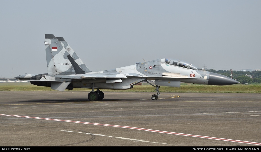 Aircraft Photo of TS-3008 | Sukhoi Su-30MK2 | Indonesia - Air Force | AirHistory.net #875988