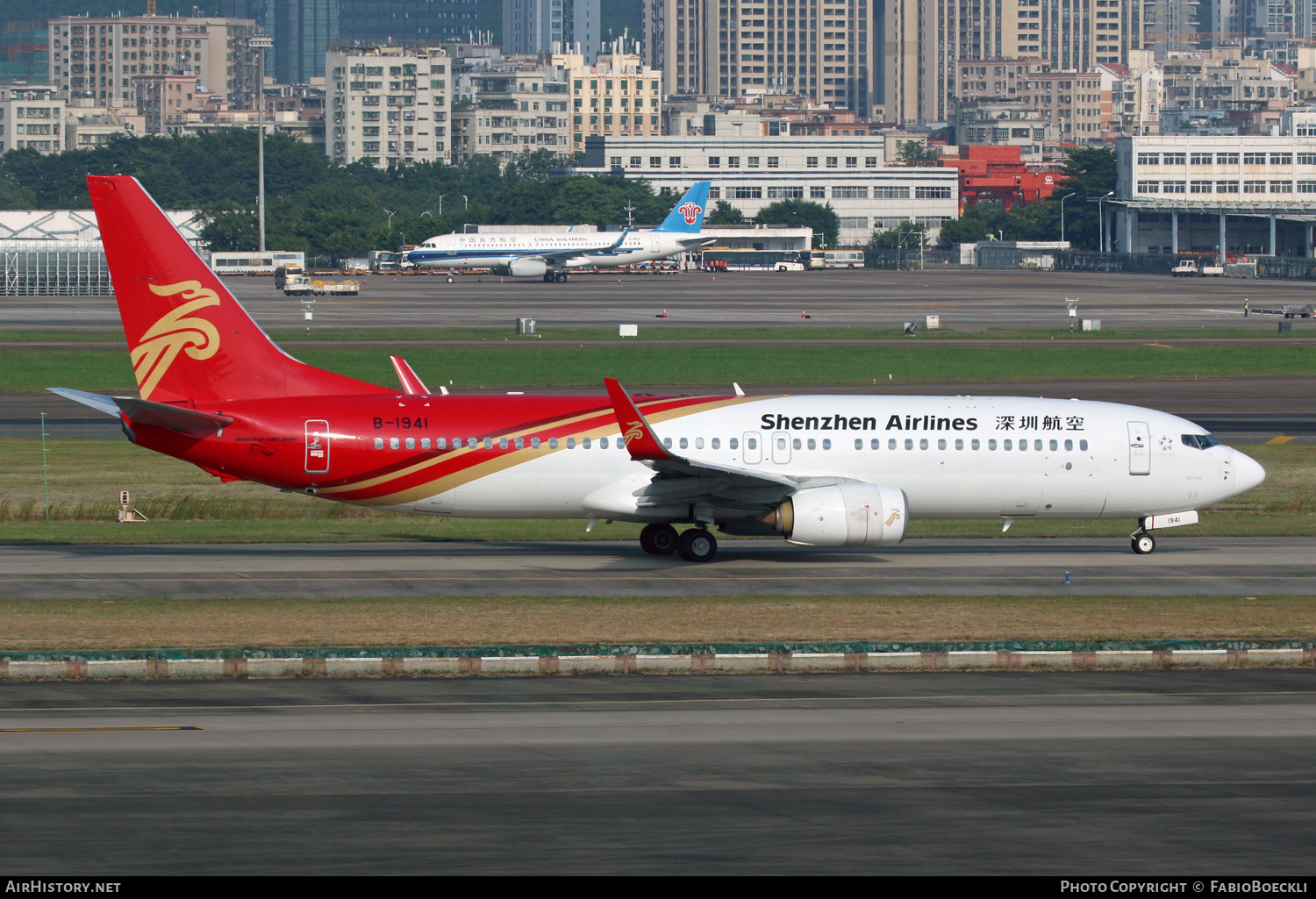 Aircraft Photo of B-1941 | Boeing 737-89L | Shenzhen Airlines | AirHistory.net #876087