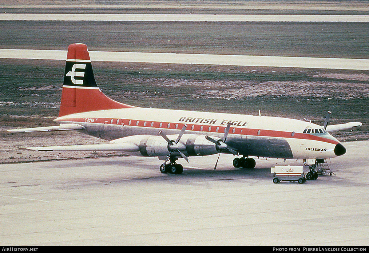 Aircraft Photo of G-AOVR | Bristol 175 Britannia 312 | British Eagle International Airlines | AirHistory.net #876114