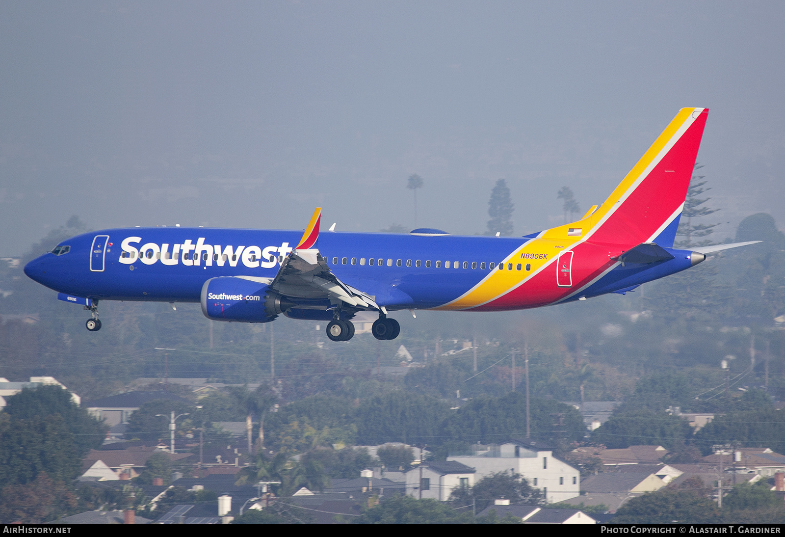 Aircraft Photo of N8906K | Boeing 737-8 Max 8 | Southwest Airlines | AirHistory.net #876150