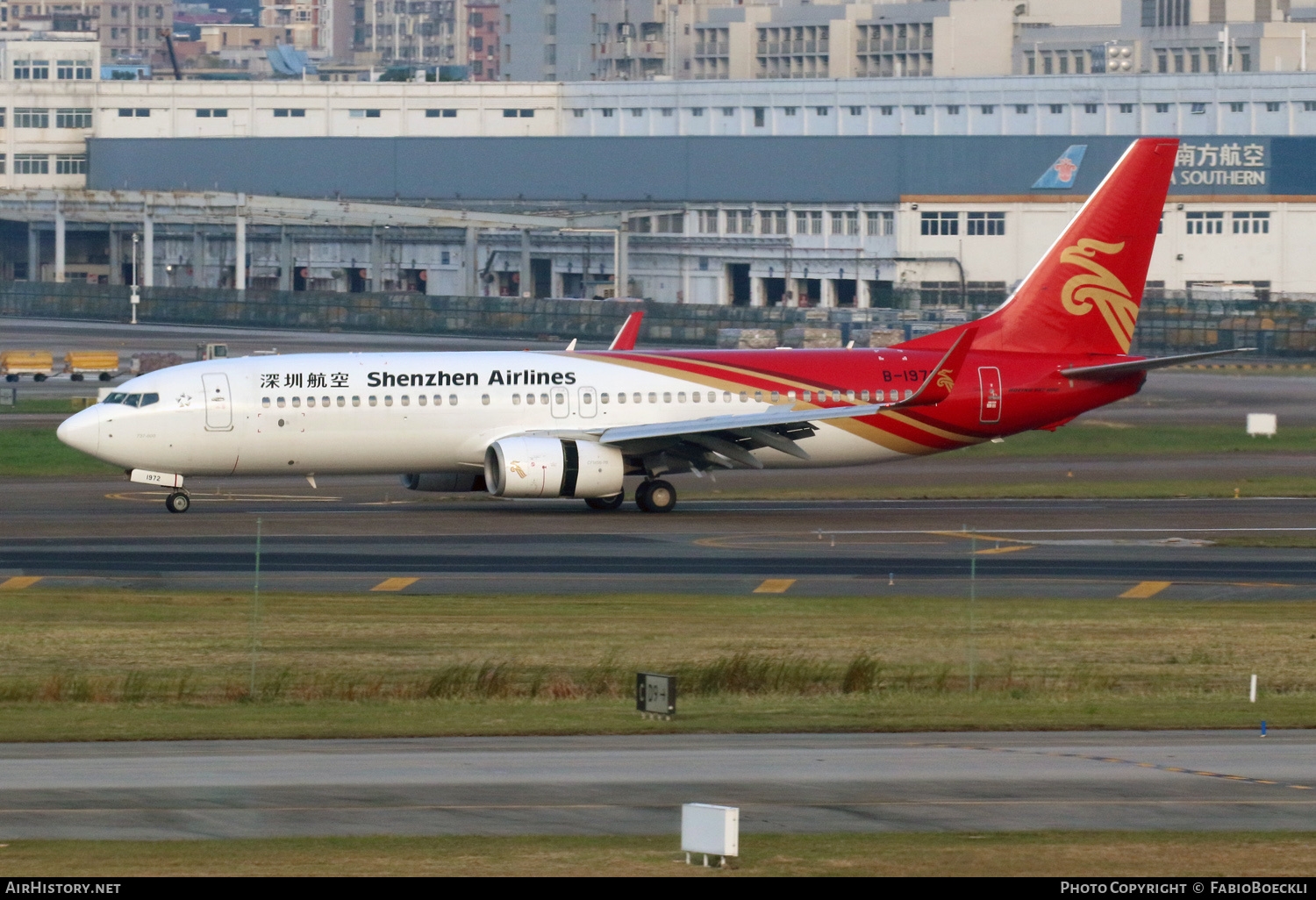 Aircraft Photo of B-1972 | Boeing 737-87L | Shenzhen Airlines | AirHistory.net #876153