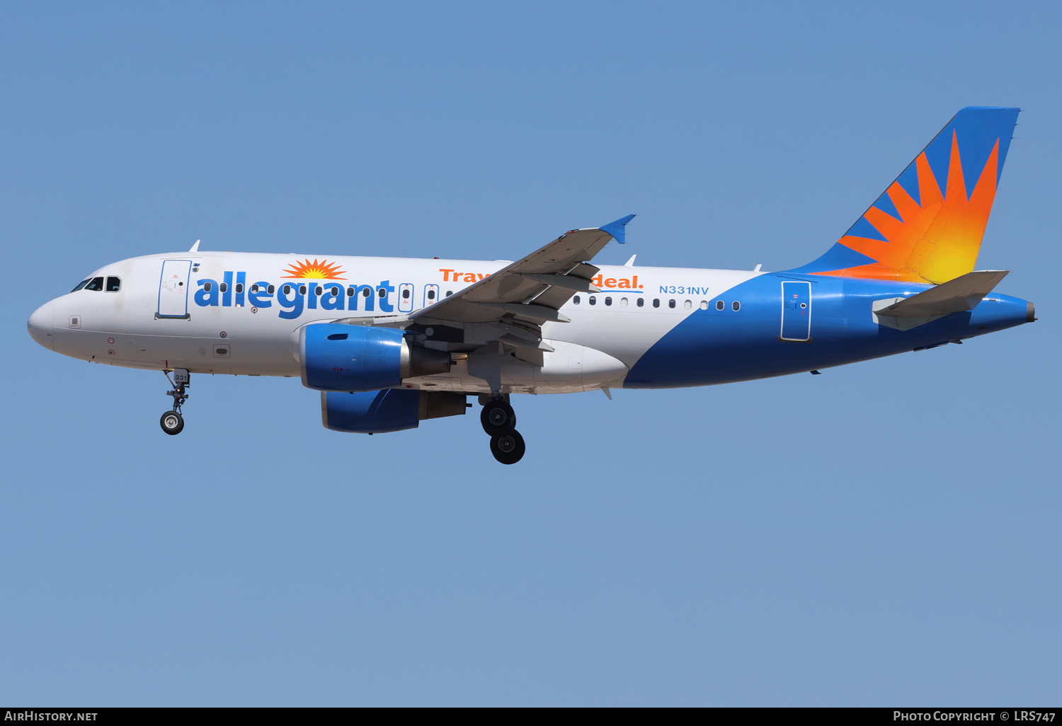 Aircraft Photo of N331NV | Airbus A319-111 | Allegiant Air | AirHistory.net #876265