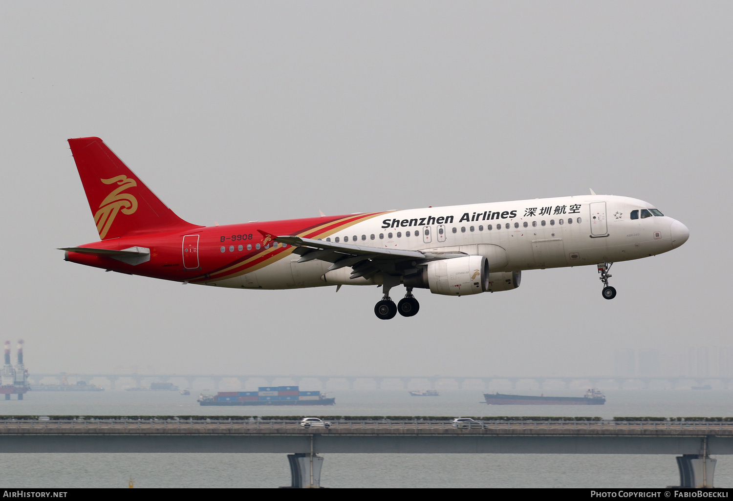 Aircraft Photo of B-9908 | Airbus A320-214 | Shenzhen Airlines | AirHistory.net #876493