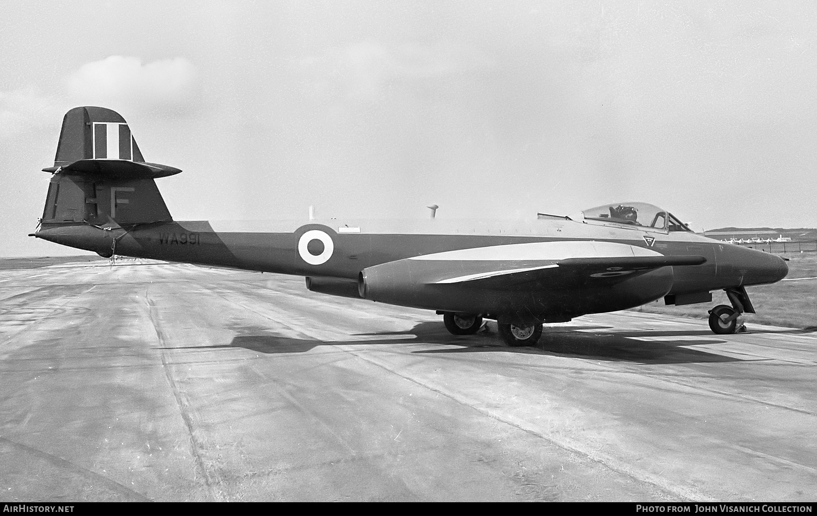 Aircraft Photo of WA991 | Gloster Meteor U16 | UK - Air Force | AirHistory.net #876505