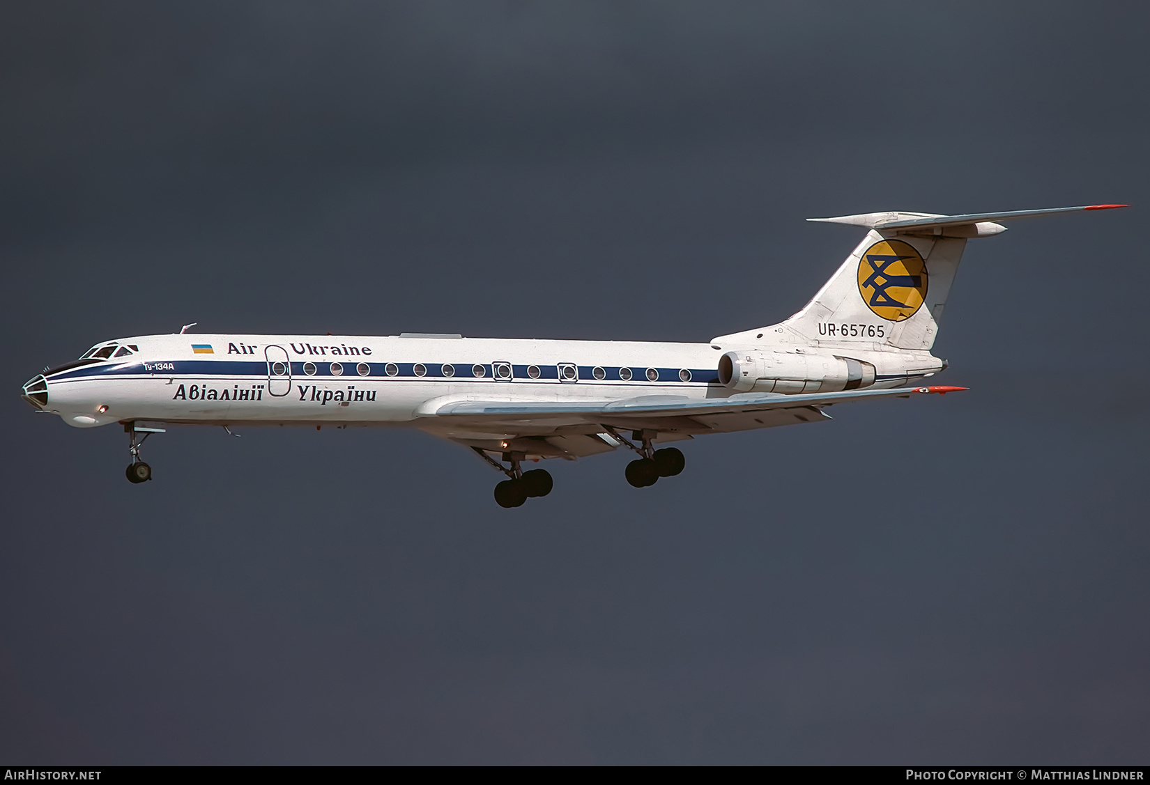 Aircraft Photo of UR-65765 | Tupolev Tu-134A | Air Ukraine | AirHistory.net #876514
