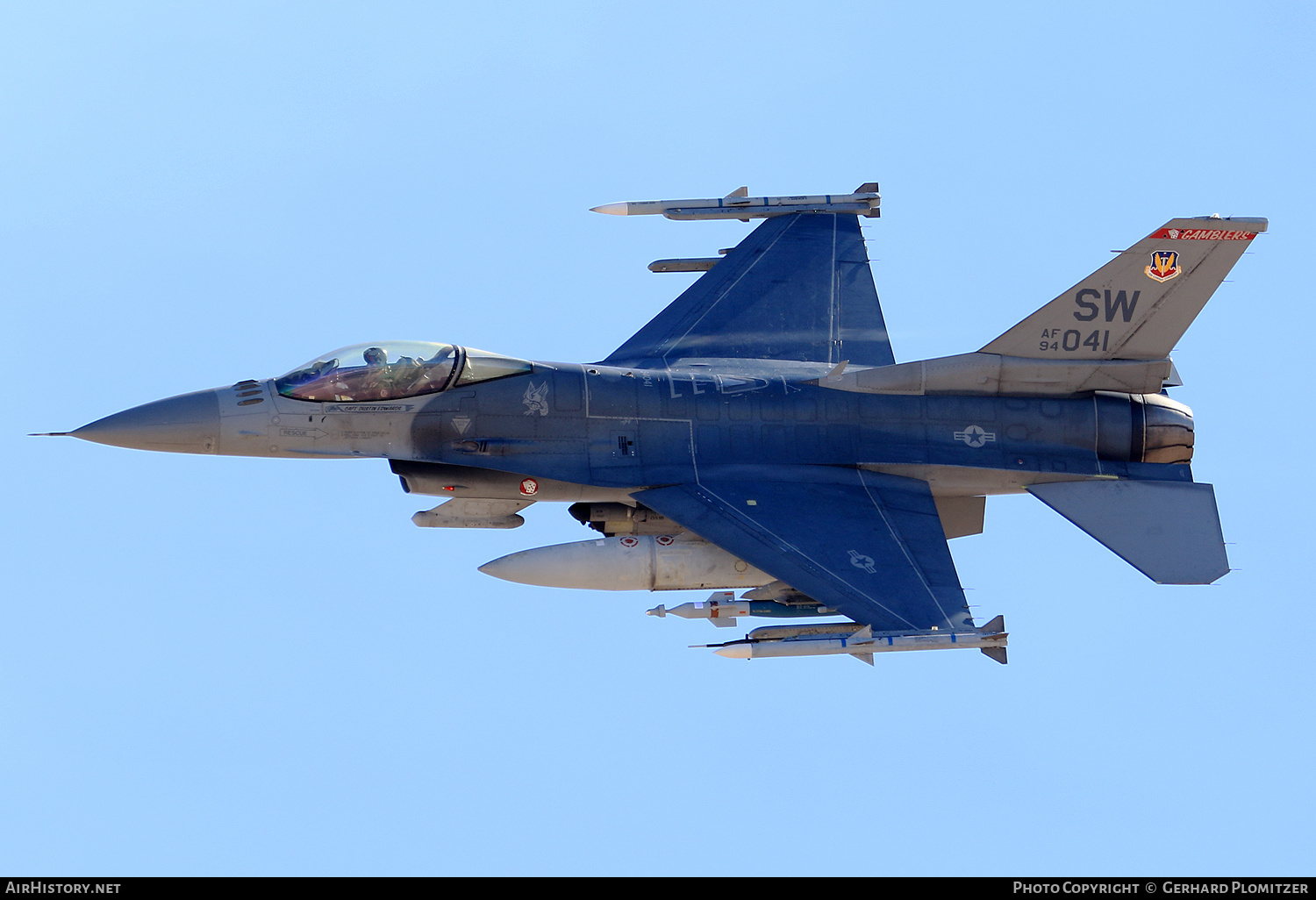 Aircraft Photo of 94-0041 / AF94-041 | General Dynamics F-16C Fighting Falcon | USA - Air Force | AirHistory.net #876545