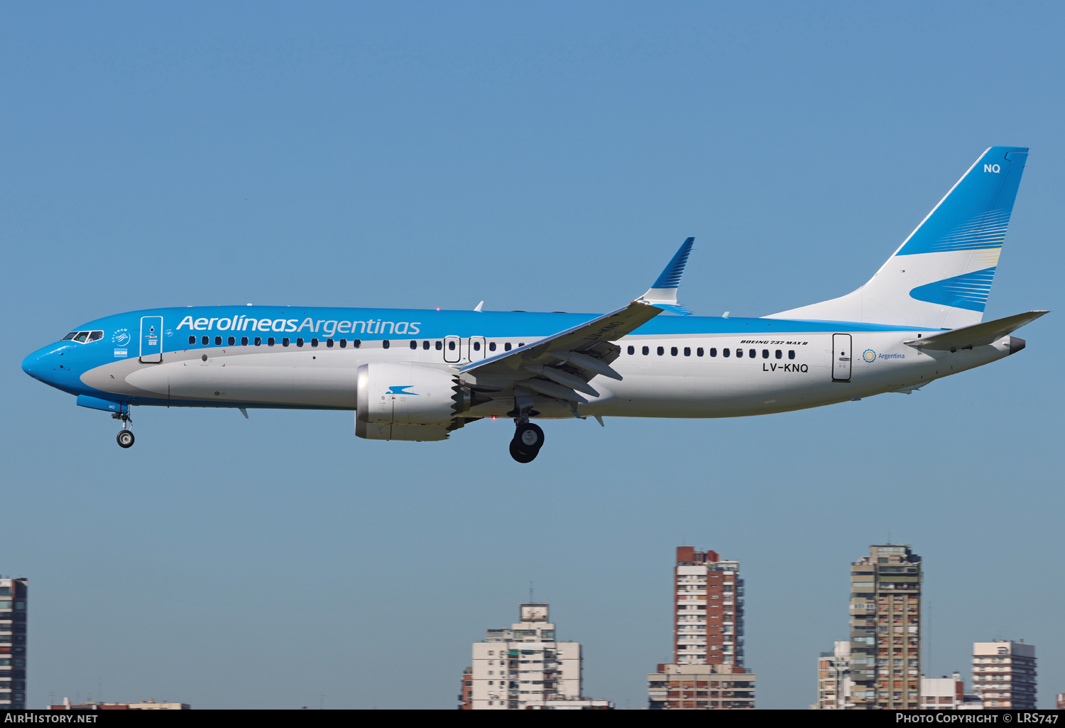 Aircraft Photo of LV-KNQ | Boeing 737-8 Max 8 | Aerolíneas Argentinas | AirHistory.net #876574