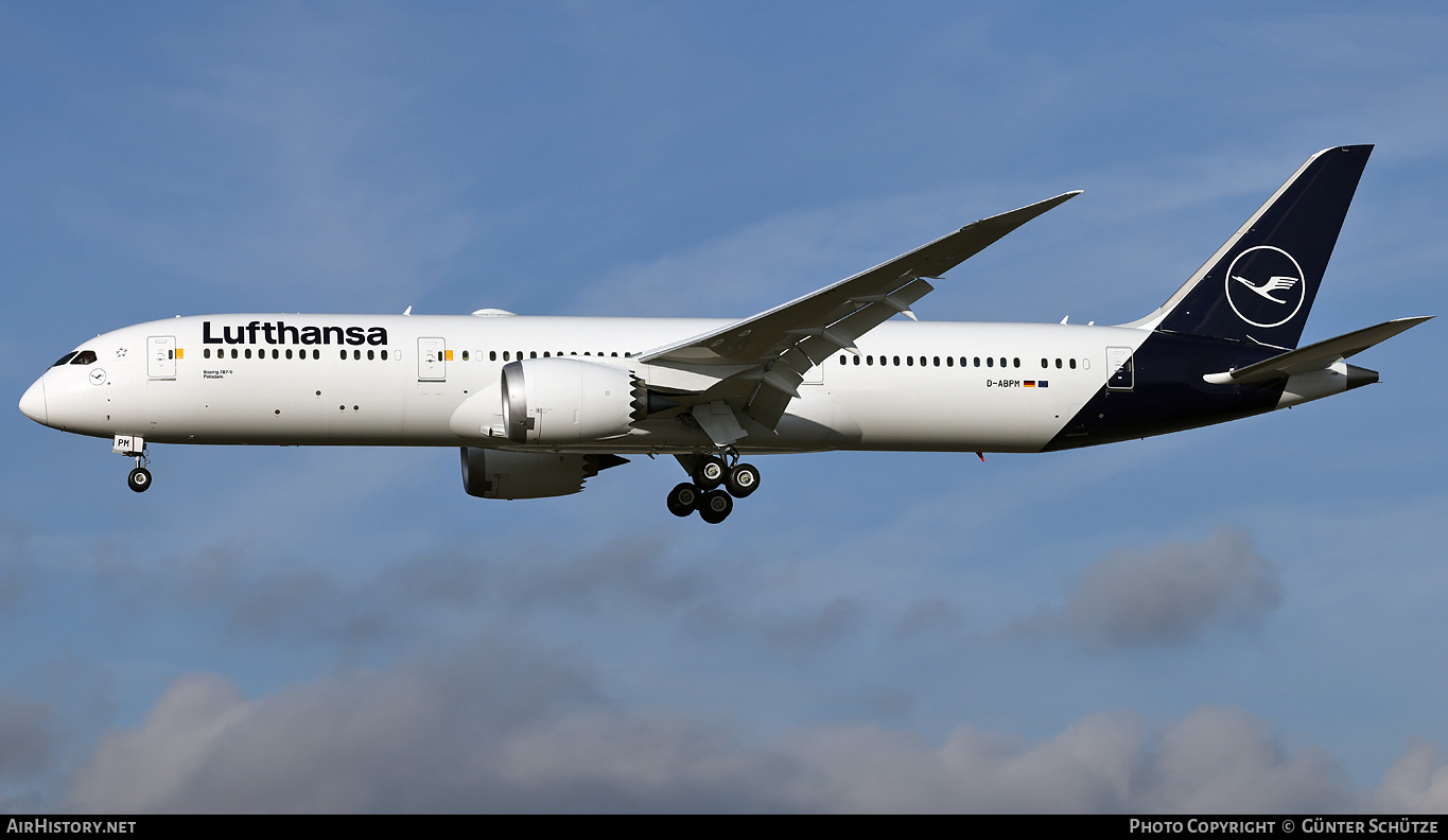 Aircraft Photo of D-ABPM | Boeing 787-9 Dreamliner | Lufthansa | AirHistory.net #876588