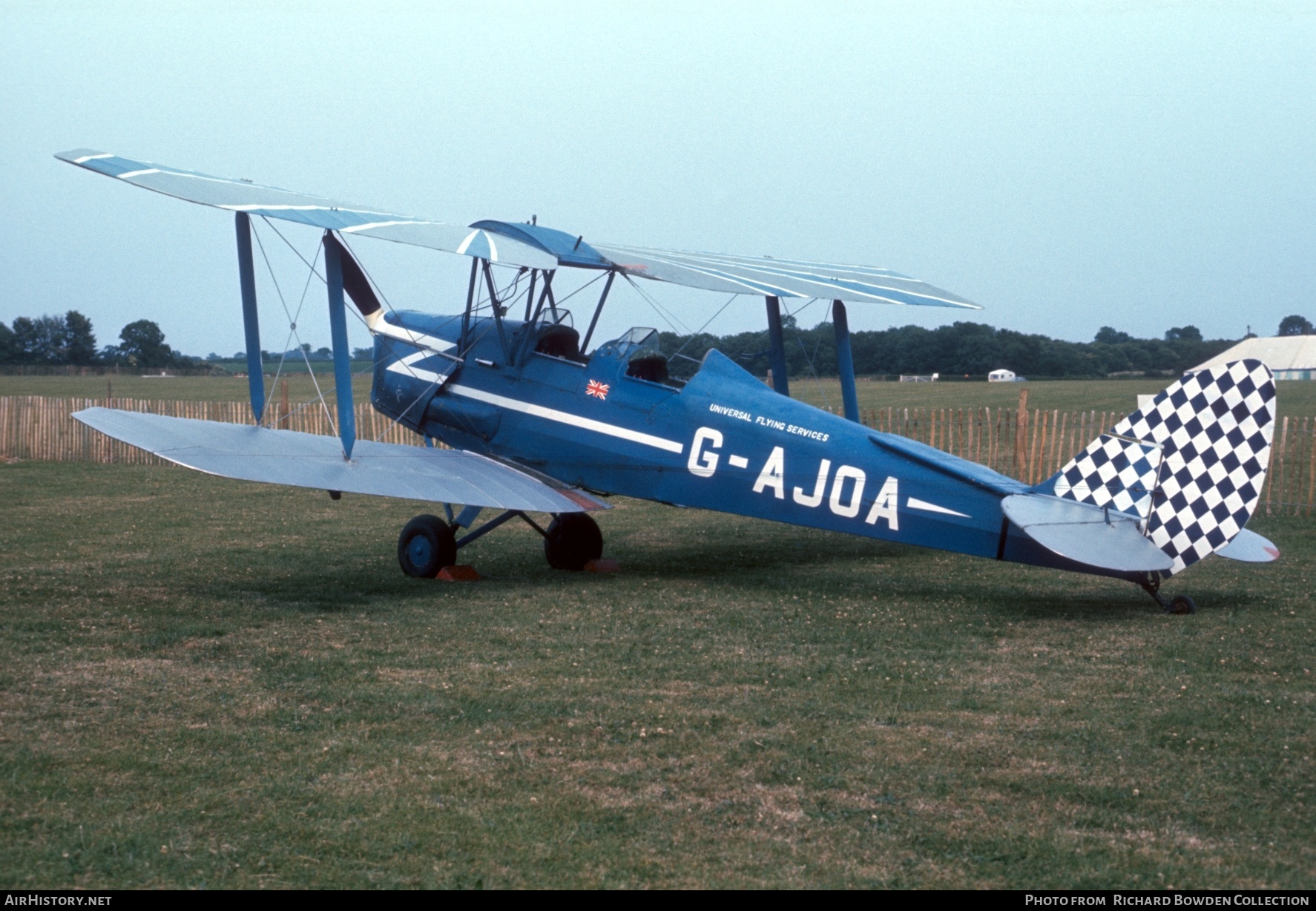 Aircraft Photo of G-AJOA | De Havilland D.H. 82A Tiger Moth II | Universal Flying Services | AirHistory.net #876593