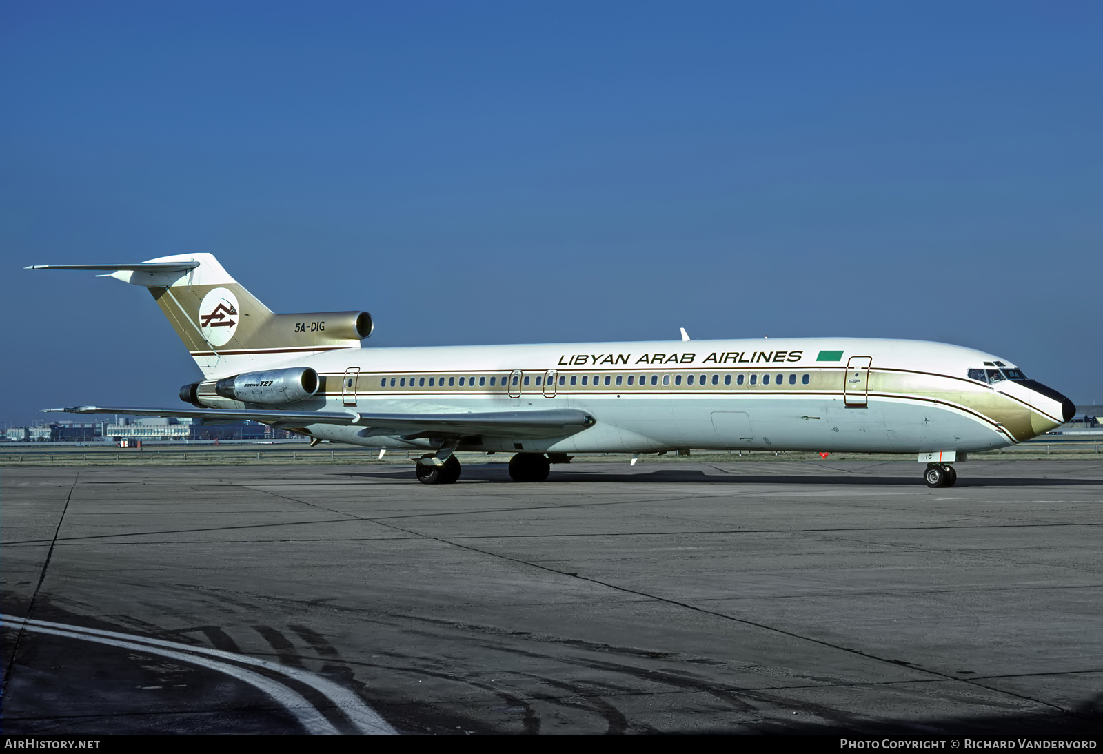 Aircraft Photo of 5A-DIG | Boeing 727-2L5/Adv | Libyan Arab Airlines | AirHistory.net #876644