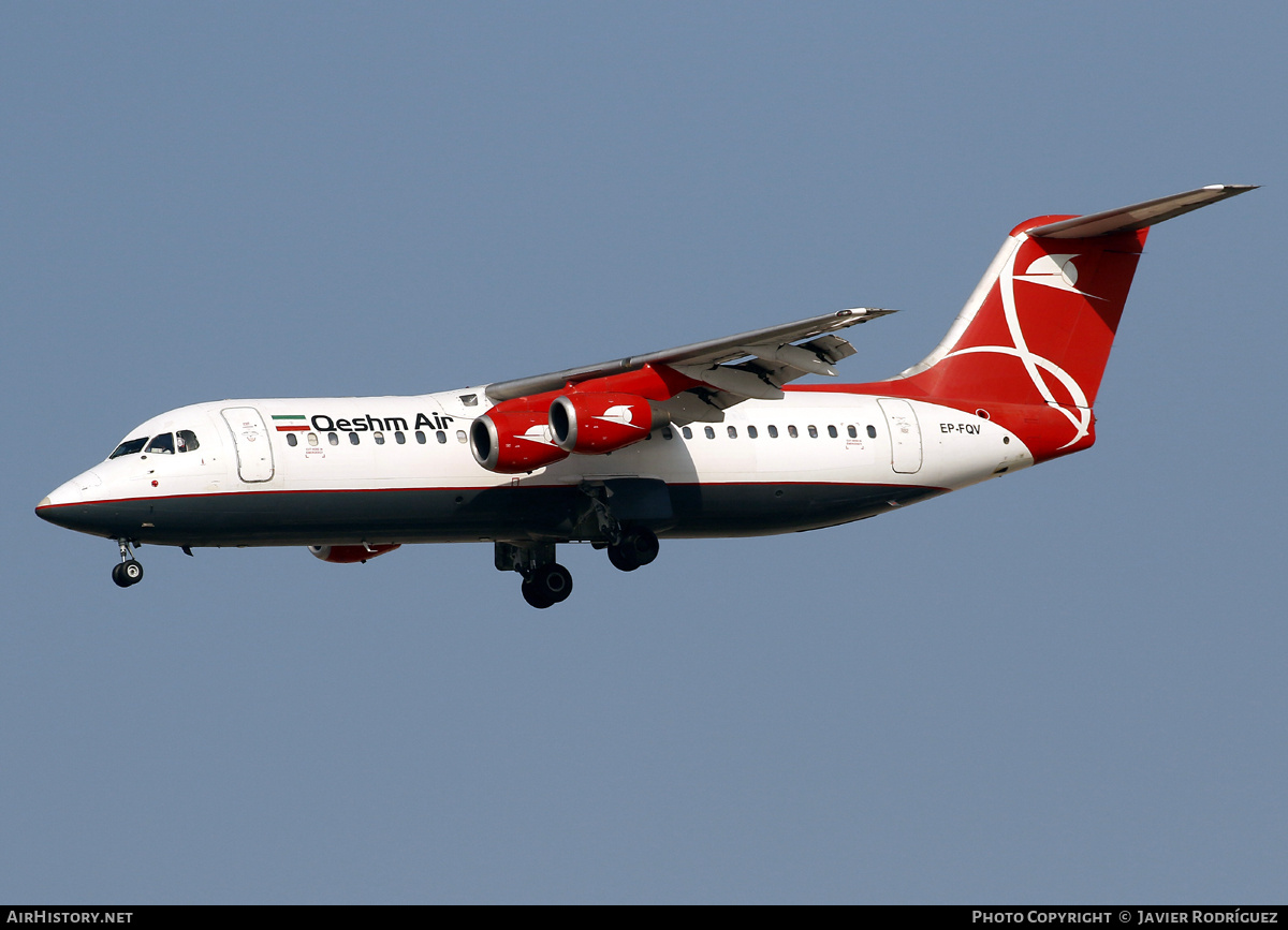 Aircraft Photo of EP-FQV | BAE Systems Avro 146-RJ100 | Qeshm Air | AirHistory.net #876686