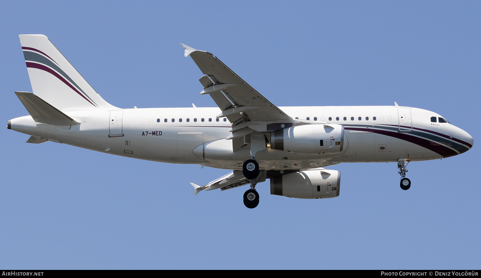 Aircraft Photo of A7-MED | Airbus ACJ319 (A319-133/CJ) | AirHistory.net #876765