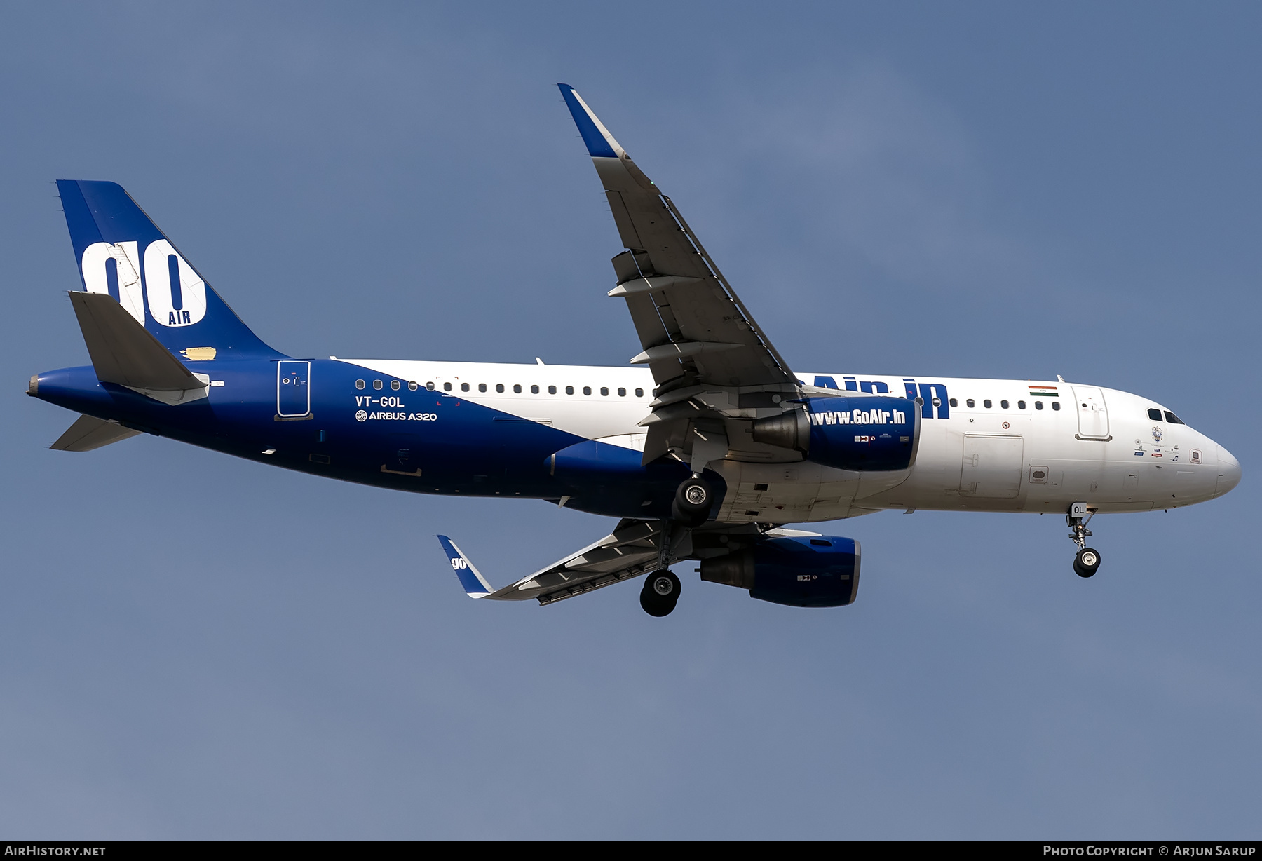 Aircraft Photo of VT-GOL | Airbus A320-214 | GoAir | AirHistory.net #876871