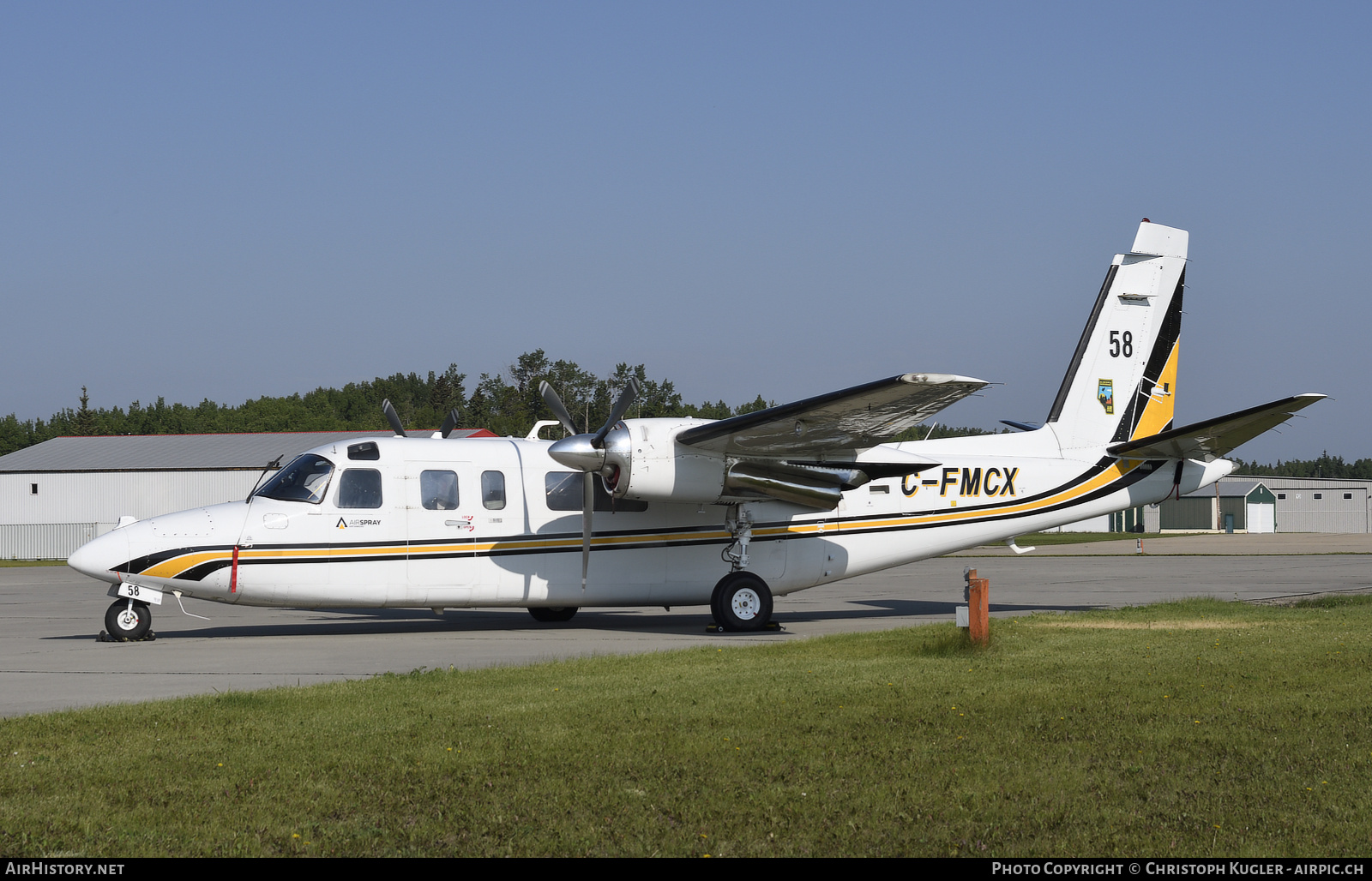 Aircraft Photo of C-FMCX | Rockwell 690B Turbo Commander | Air Spray | AirHistory.net #876948