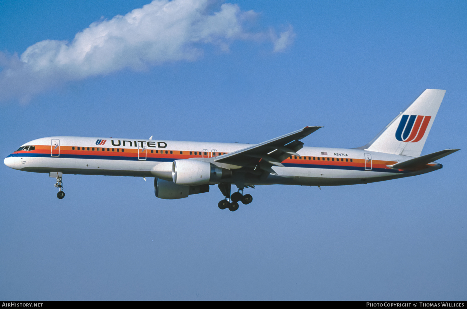 Aircraft Photo of N547UA | Boeing 757-222 | United Airlines | AirHistory.net #876962
