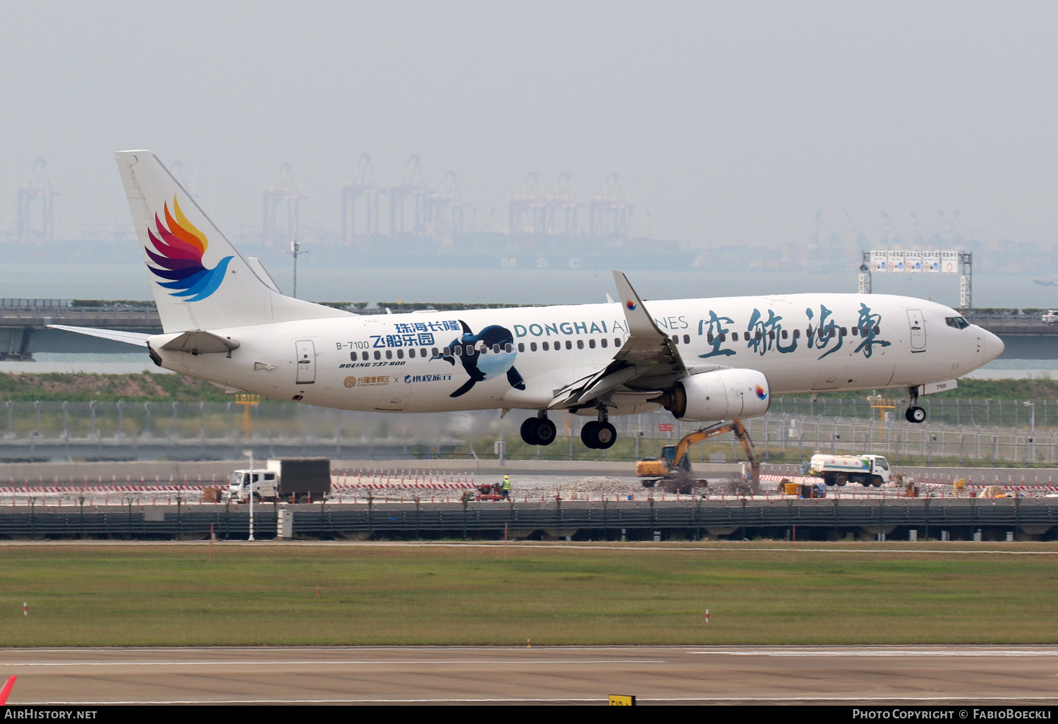 Aircraft Photo of B-7100 | Boeing 737-8Q8 | Donghai Airlines | AirHistory.net #876974