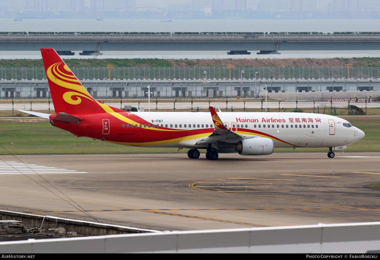Aircraft Photo of B-1787 | Boeing 737-84P | Hainan Airlines | AirHistory.net #876975