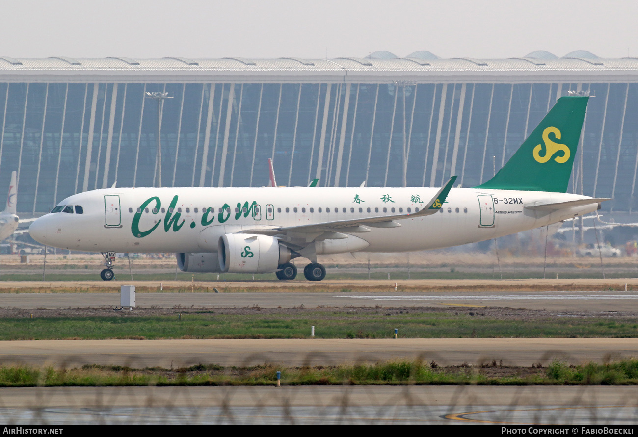Aircraft Photo of B-32MX | Airbus A320-251N | Spring Airlines | AirHistory.net #877152