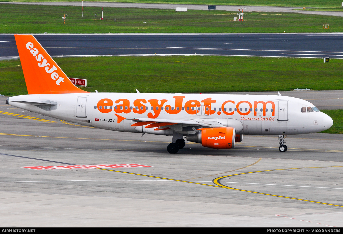 Aircraft Photo of HB-JZV | Airbus A319-112 | EasyJet | AirHistory.net #877308