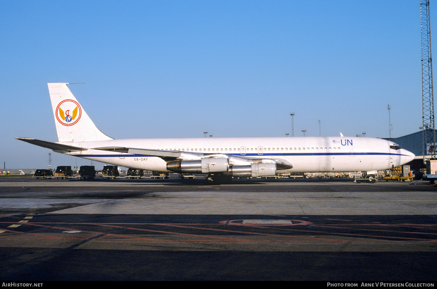 Aircraft Photo of 5B-DAY | Boeing 707-338C | Avistar Airlines | United Nations | AirHistory.net #877333