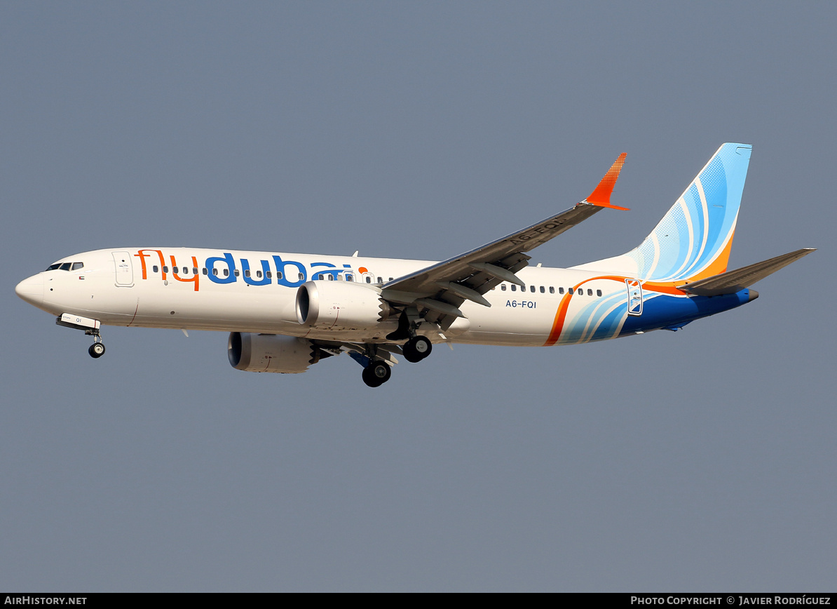 Aircraft Photo of A6-FQI | Boeing 737-8 Max 8 | Flydubai | AirHistory.net #877387