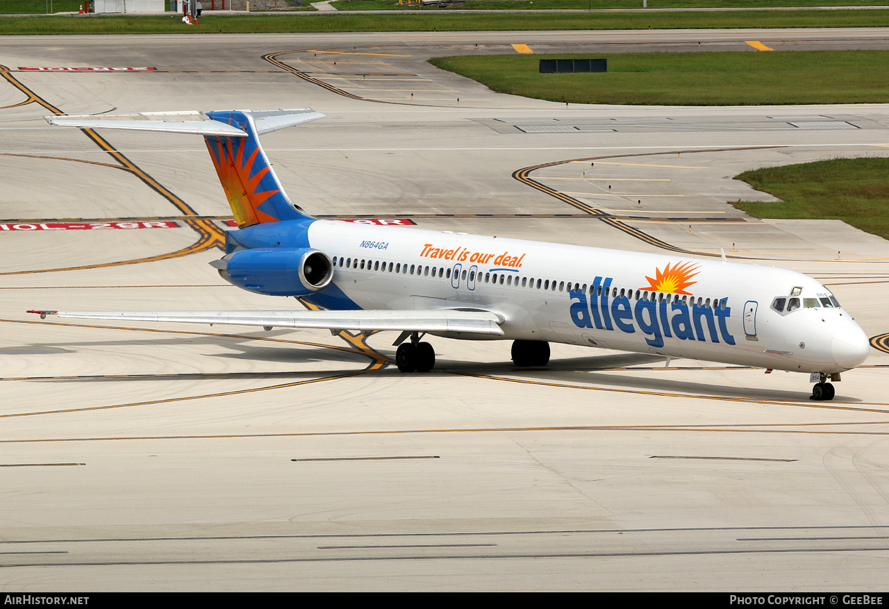 Aircraft Photo of N864GA | McDonnell Douglas MD-83 (DC-9-83) | Allegiant Air | AirHistory.net #877395