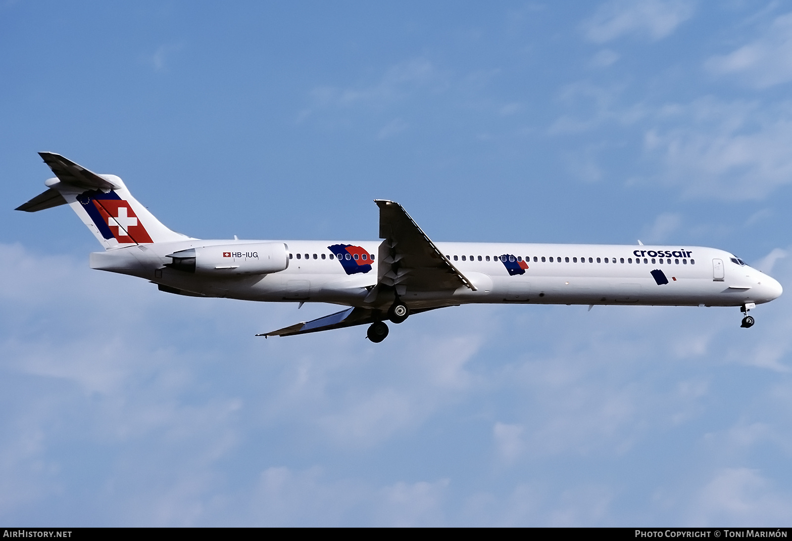 Aircraft Photo of HB-IUG | McDonnell Douglas MD-83 (DC-9-83) | Crossair | AirHistory.net #878064