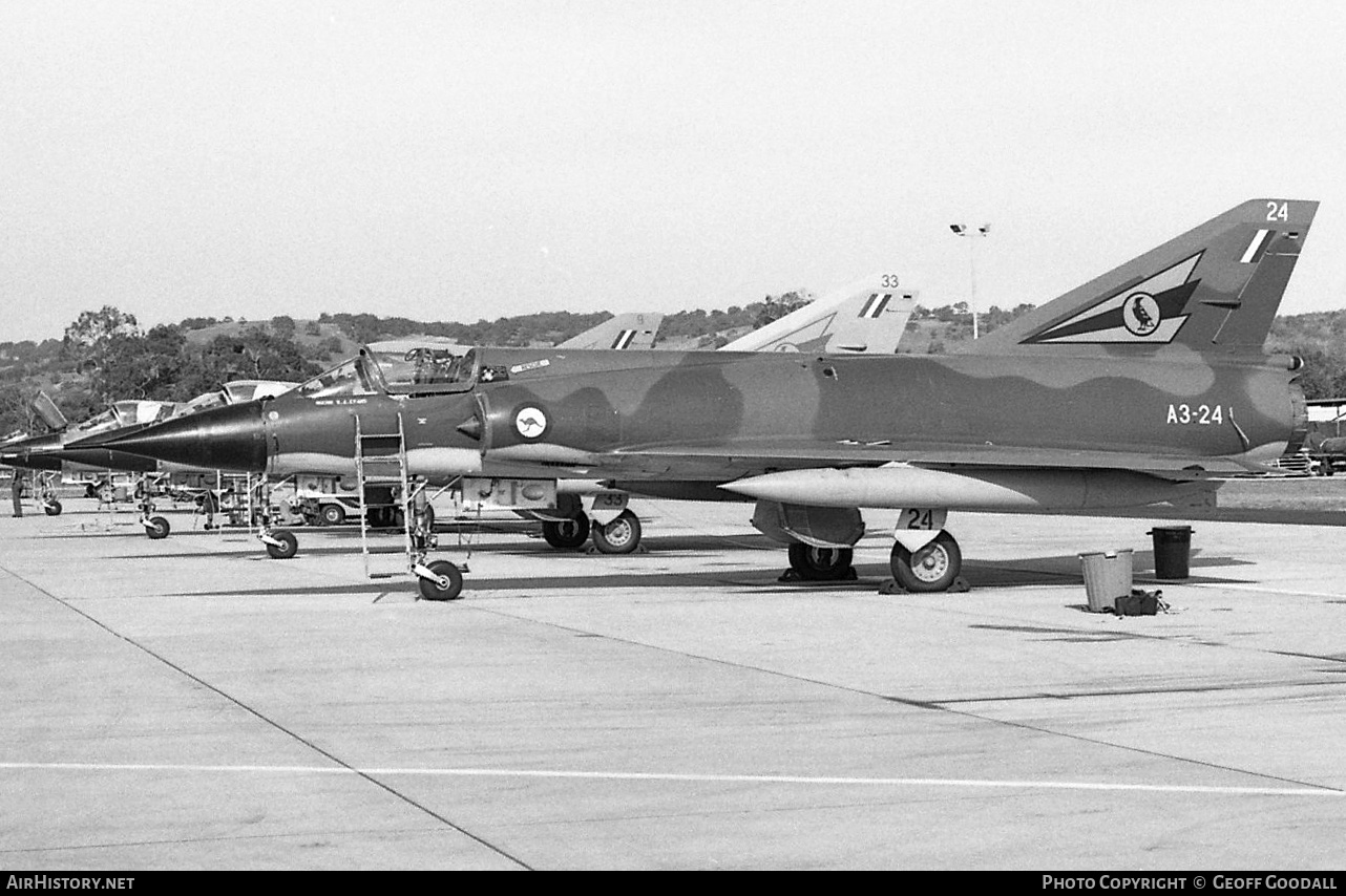 Aircraft Photo of A3-24 | Dassault Mirage IIIO(F/A) | Australia - Air Force | AirHistory.net #878071