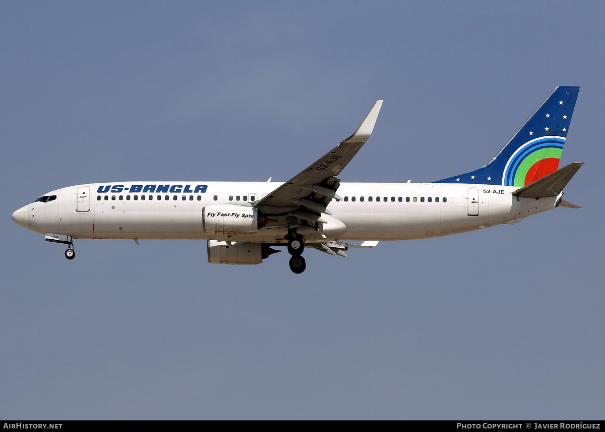 Aircraft Photo of S2-AJE | Boeing 737-8GJ | US - Bangla Airlines | AirHistory.net #880836