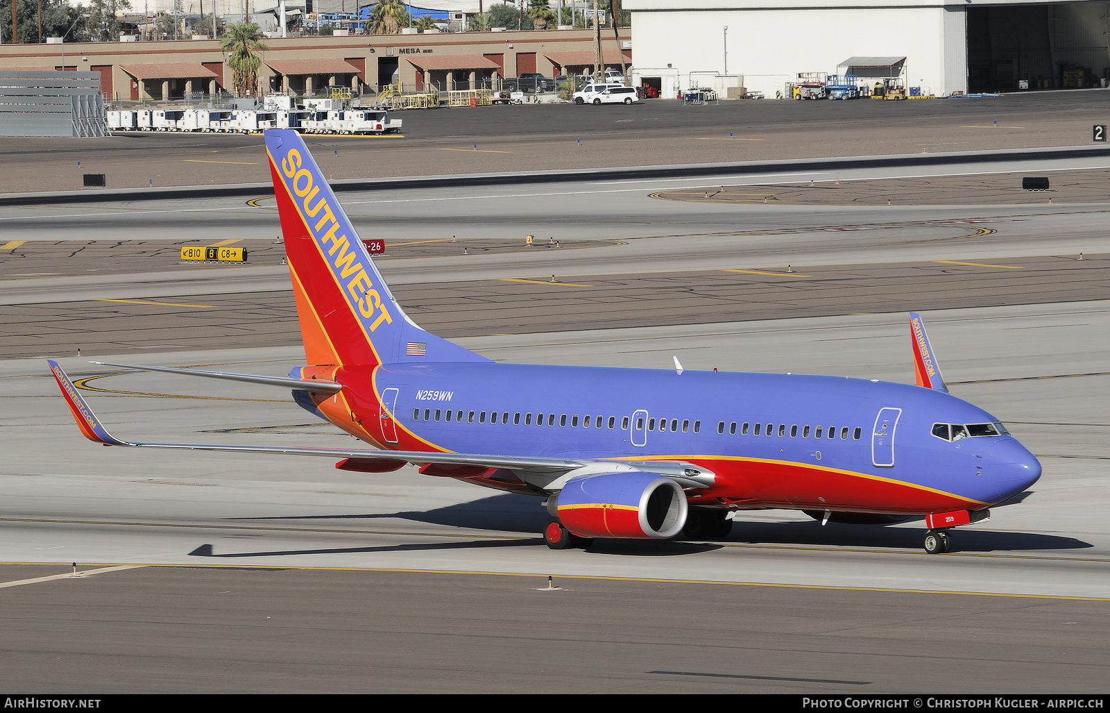 Aircraft Photo of N259WN | Boeing 737-7H4 | Southwest Airlines | AirHistory.net #883229