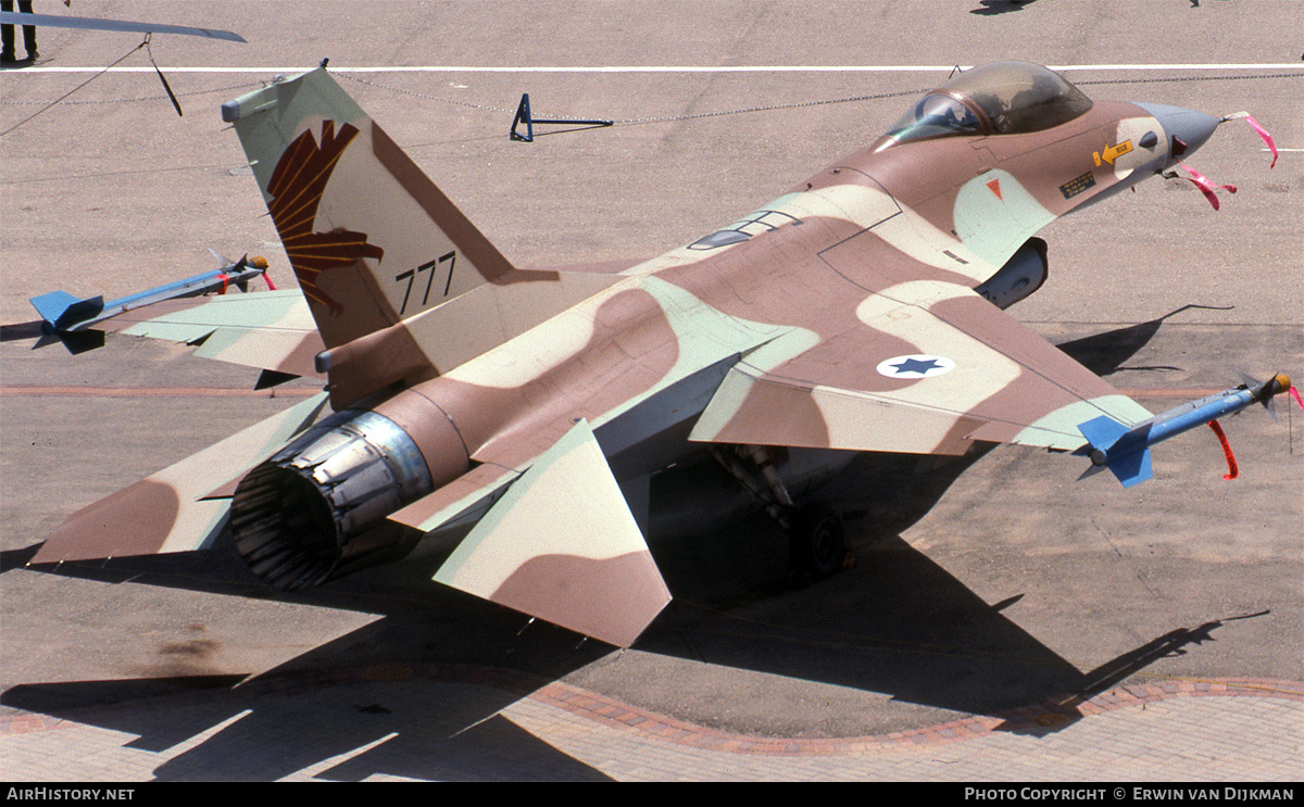 Aircraft Photo of 777 | General Dynamics F-16A Netz | Israel - Air Force | AirHistory.net #883706