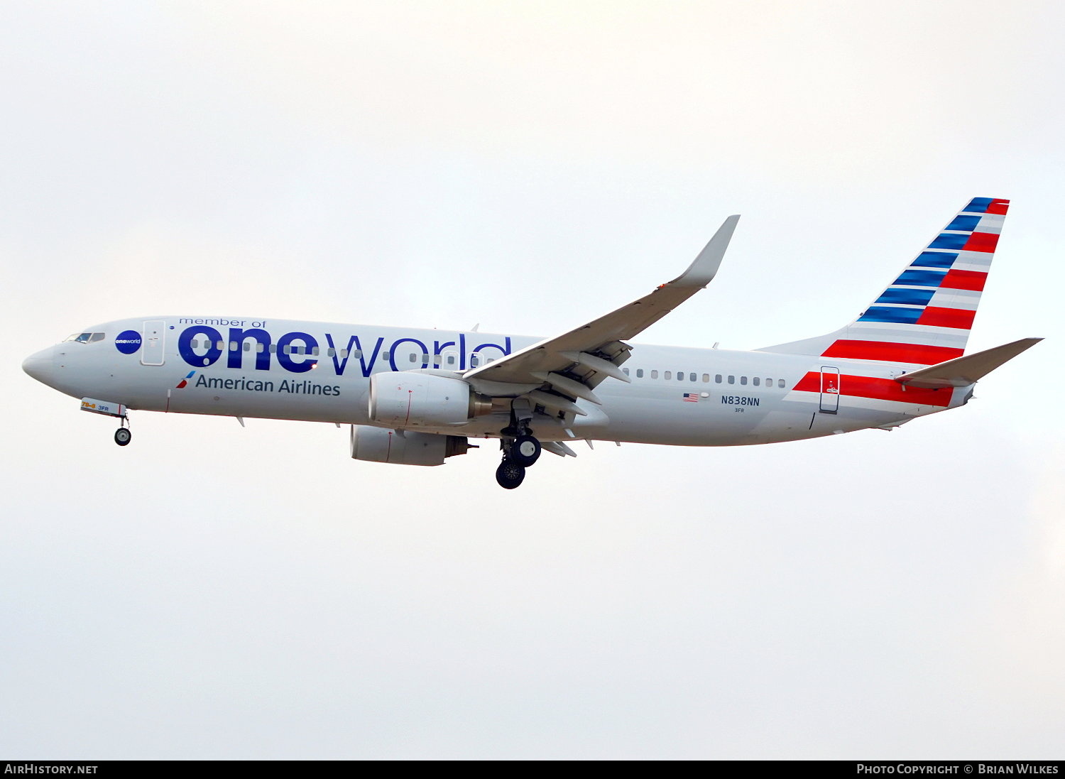 Aircraft Photo of N838NN | Boeing 737-823 | American Airlines | AirHistory.net #884844