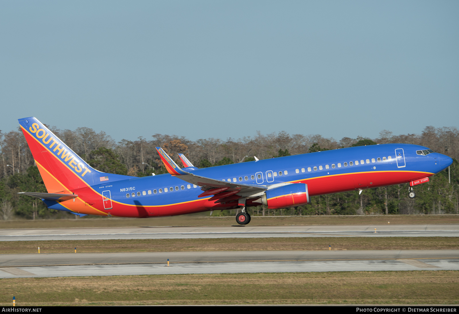 Aircraft Photo of N8315C | Boeing 737-8H4 | Southwest Airlines | AirHistory.net #886281